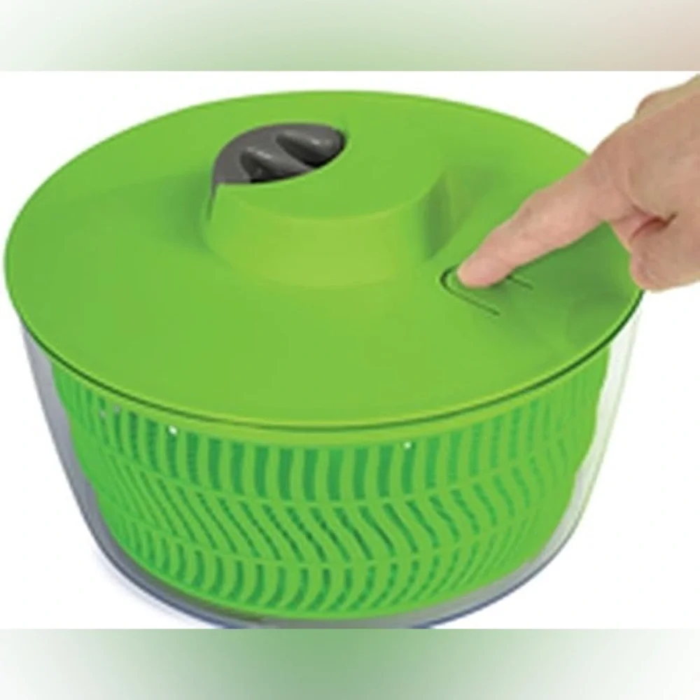 Prep Solutions Salad Spinner 4 Quart Green Pull Cord With Brake